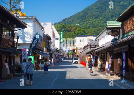 Monzenmachi vom Konpira-gu-Schrein Stockfoto