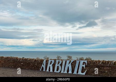 Arbikie Highland Estate Distillery, Highlands, Montrose, Schottland Stockfoto