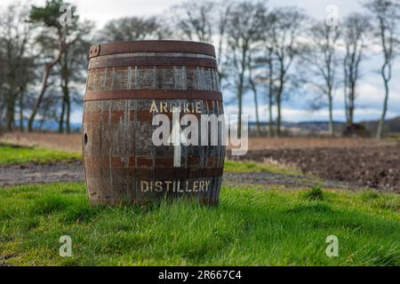 Arbikie Highland Estate Distillery, Highlands, Montrose, Schottland Stockfoto