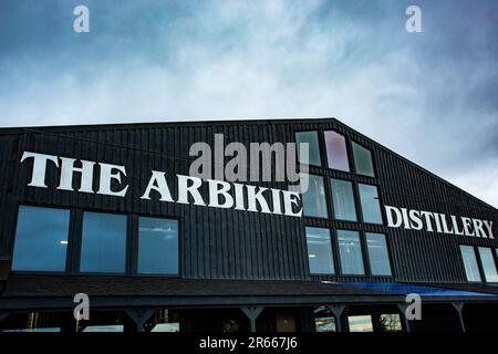 Arbikie Highland Estate Distillery, Highlands, Montrose, Schottland Stockfoto