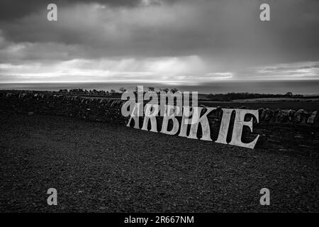 Arbikie Highland Estate Distillery, Highlands, Montrose, Schottland Stockfoto