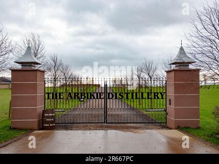 Arbikie Highland Estate Distillery, Highlands, Montrose, Schottland Stockfoto