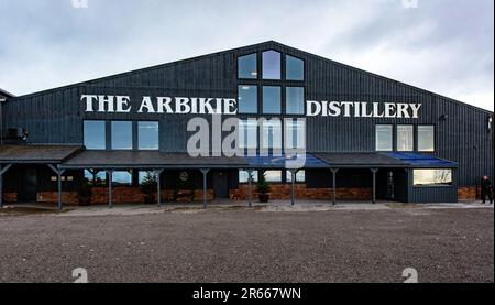 Arbikie Highland Estate Distillery, Highlands, Montrose, Schottland Stockfoto