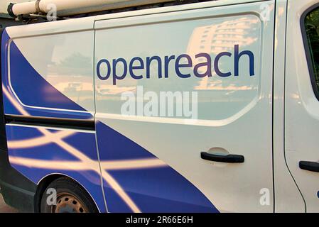 BT british Telecom Open REACH Van Stockfoto