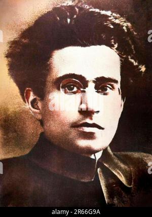 Portrait d'Antonio Gramsci (1891-1937), Philosophe et homme politique italien Stockfoto