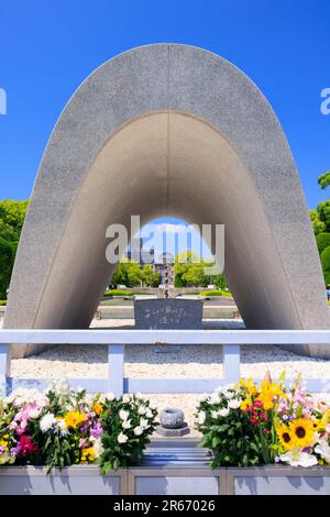 Friedensdenkmal Hiroshima Stockfoto