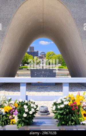 Friedensdenkmal Hiroshima Stockfoto