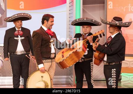 DORAL, FLORIDA - 7. JUNI: Pablo Montero wird am 7. Juni 2023 bei der Morgenshow „Despierta America“ der Univision in Doral, Florida, gesehen. (Foto: Alberto E. Tamargo/Sipa USA) Stockfoto