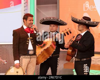 DORAL, FLORIDA - 7. JUNI: Pablo Montero wird am 7. Juni 2023 bei der Morgenshow „Despierta America“ der Univision in Doral, Florida, gesehen. (Foto: Alberto E. Tamargo/Sipa USA) Stockfoto