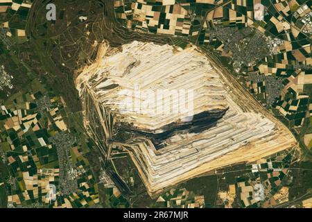 Hambach Surface Mine in Nordrhein-Westfalen, Deutschland. Stockfoto