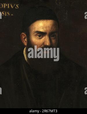 Gabriele Falloppio (1523-1562), italienischer katholischer Priester und Anatomist, oft bekannt unter seinem lateinischen Namen Fallopius. Anatomisten und Arzt des 16. Jahrhunderts, der den Eileiter nannte. Stockfoto