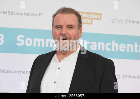 Köln, Deutschland. 06. Juni 2023. Schauspieler Felix Vörtler kommt zum 2023. Sommertreffen der Film- und Media-Stiftung NRW Credit: Horst Galuschka/dpa/Alamy Live News Stockfoto