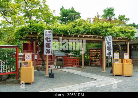 Tsurugaoka-Hachimangu-Schrein und Hatagami-Benzaiten-Schrein Stockfoto