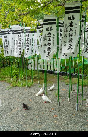 Tsurugaoka-Hachimangu-Schrein und Hatagami-Benzaiten-Schrein Stockfoto