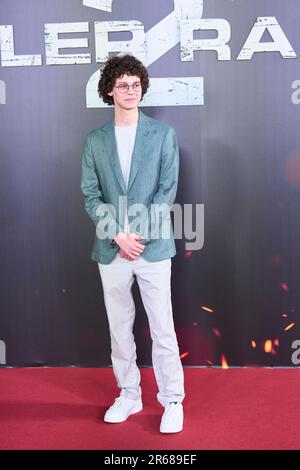 Madrid. Spanien. 20230607, Andro Japaridze nimmt an der Premiere „Tyler Rake 2" bei den Callao Cinelights am 7. Juni 2023 in Madrid, Spanien Teil Stockfoto