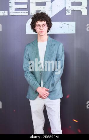 Madrid. Spanien. 20230607, Andro Japaridze nimmt an der Premiere „Tyler Rake 2" bei den Callao Cinelights am 7. Juni 2023 in Madrid, Spanien Teil Stockfoto