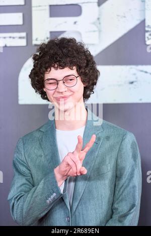 Madrid. Spanien. 20230607, Andro Japaridze nimmt an der Premiere „Tyler Rake 2" bei den Callao Cinelights am 7. Juni 2023 in Madrid, Spanien Teil Stockfoto