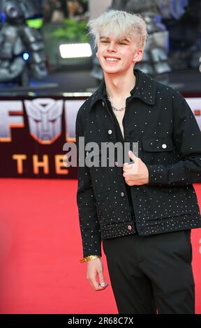 Cineworld Leicester Square, London, Großbritannien. 7. Juni 2023 Der Gast besucht die „Transformers: Rise of the Beasts“, europäische Premiere am Cineworld Leicester Square, London, Großbritannien. Stockfoto