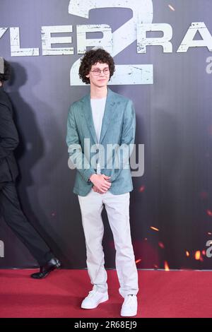 7. Juni 2023, Madrid, Spanien: Andro Japaridze nimmt an der Premiere „Tyler Rake 2" bei Callao Cinelights am 7. Juni 2023 in Madrid, Spanien Teil (Kreditbild: © Jack Abuin/ZUMA Press Wire), NUR REDAKTIONELLE VERWENDUNG! Nicht für den kommerziellen GEBRAUCH! Stockfoto