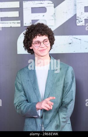 7. Juni 2023, Madrid, Spanien: Andro Japaridze nimmt an der Premiere „Tyler Rake 2" bei Callao Cinelights am 7. Juni 2023 in Madrid, Spanien Teil (Kreditbild: © Jack Abuin/ZUMA Press Wire), NUR REDAKTIONELLE VERWENDUNG! Nicht für den kommerziellen GEBRAUCH! Stockfoto