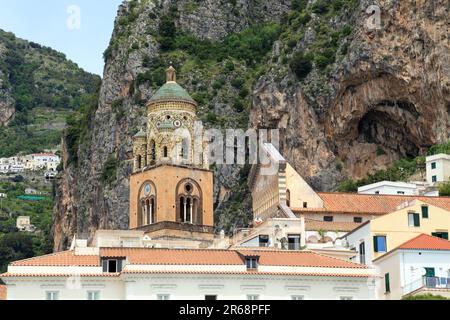 Duomo di Amalfi Kathedrale, Amalfiküste (Costiera amalfitana/Costa d'Amalfi). Cattedrale di Sant'Andrea Stockfoto