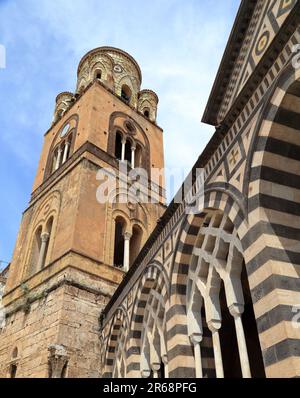 Duomo di Amalfi Kathedrale, Amalfiküste (Costiera amalfitana/Costa d'Amalfi). Cattedrale di Sant'Andrea Stockfoto