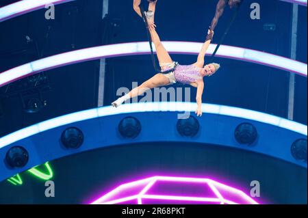 Bolton, Großbritannien. 07. Juni 2023 P!nk oder Pink, echter Name Alecia Beth Moore Hart beginnt ihre „Summer Carnival“ World Tour im University of Bolton Stadium. 2023-06-07. Kredit: Gary Mather/Alamy Live News Stockfoto