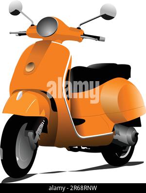 Orange City Roller. Vektor-illustration Stock Vektor