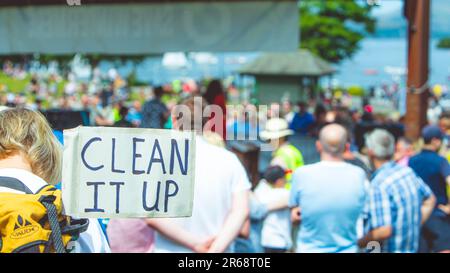 Save Widermmere Protest 29. Mai 2023 Stockfoto