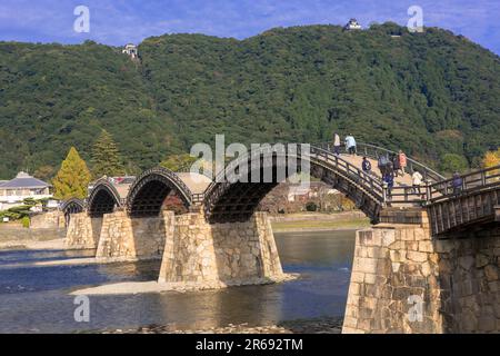 Kintai Brücke in Iwakuni Stockfoto