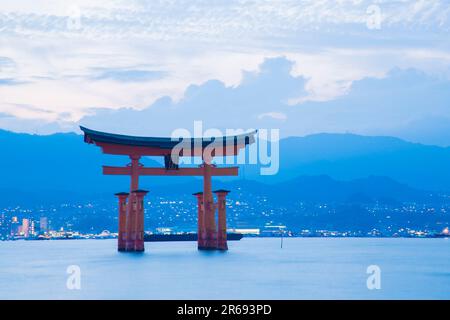 Otorii (großes Tor) von Miyajima Stockfoto