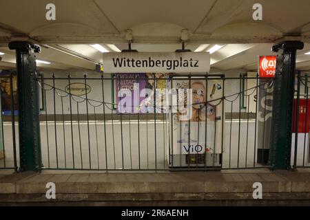 U-Bahn-Station Wittenbergplatz in Berlin Stockfoto