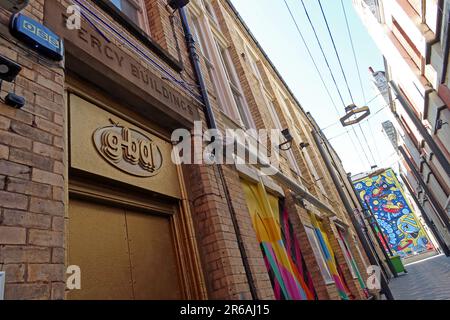 LGBT-Eingang zu gbar Liverpool, 1-7 Eberle St, Liverpool , Merseyside, England, UK, L2 2AG Stockfoto