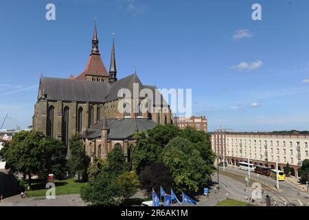 St. Mary's Kirche, Rostock, Deutschland Stockfoto