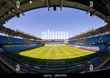 Innenansicht des Gamla Ullevi-Stadions in Göteborg, Schweden. Stockfoto