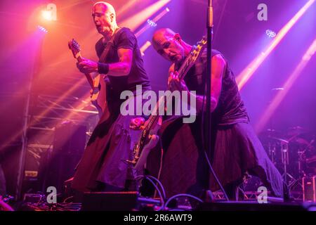 Gary Numan live auf der Rfest Bühne, Rebellion Festival 2022, Blackpool, Samstagabend-Headliner Stockfoto
