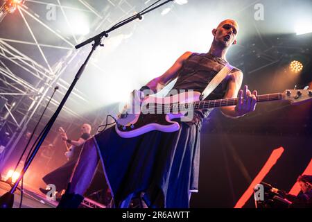 Gary Numan live auf der Rfest Bühne, Rebellion Festival 2022, Blackpool, Samstagabend-Headliner Stockfoto