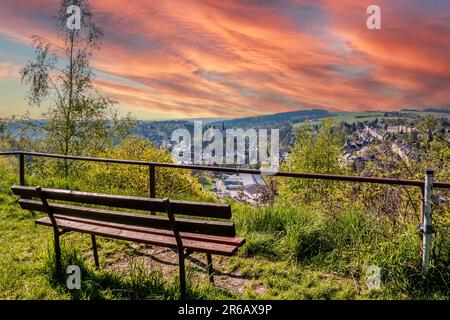 Blick ins Vogtland Stockfoto