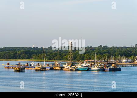 Hythe Pier, Southampton, Hampshire, England Stockfoto