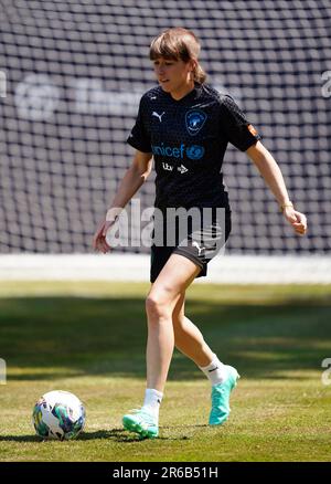 Maisie Adam von World XI während eines Trainings im Champneys Tring vor dem Spiel Soccer Aid für UNICEF 2023 am Sonntag. Foto: Donnerstag, 8. Juni 2023. Stockfoto