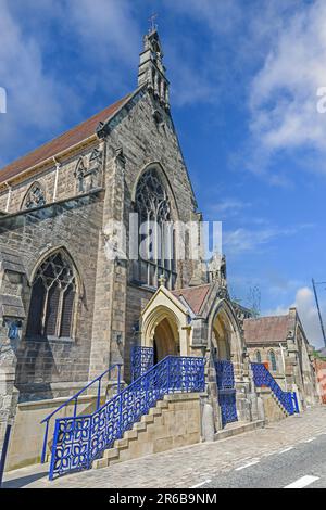 Die Kathedrale Kirche unserer Lieben Frau Hilfe der Christen und des Heiligen Petrus von Alcantara, oder Shrewsbury Cathedral, Shrewsbury, Shropshire, England, UK Stockfoto