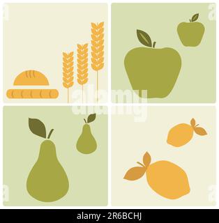 Vector Food Clip-Art Stock Vektor