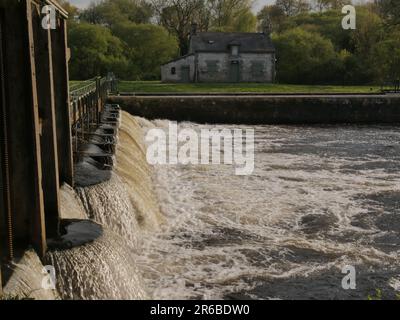 Entlang des Blavet-Flusses in Morbihan Stockfoto