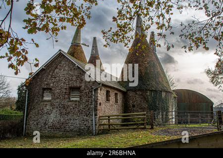 Ein traditionelles Osterhaus in Kent. England, Großbritannien. Stockfoto