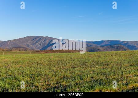 Galicien-Landschaft auf dem Weg von St. James Stockfoto