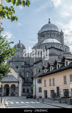 Valle Vigezzo, Italien - 08/22/2020: Das schöne Heiligtum in Re im Piemont Stockfoto