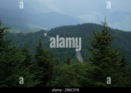 Mount Mitchell in North Carolina, USA. Stockfoto