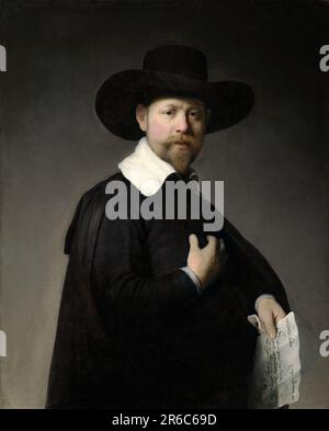 Portrait von Marten Looten, 1632, Gemälde von Rembrandt Harmensz van Rijn, historische, digital restaurierte Reproduktion eines Originals aus dem 19. Jahrhundert / Portrait von Marten Looten, 1632, Gemälde von Rembrandt Harmensz van Rijn, Historisch, Digital Restaurant Reproduktion von einer Vorlage aus dem 19. Hundert Stockfoto