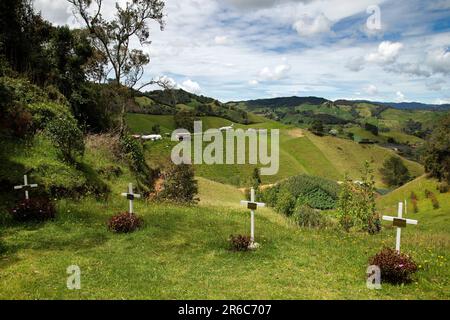 La Unión, Antioquia - Kolumbien - 28. Mai 2022. Ort des Chapecoense-Flugzeugabsturzes, 71 Menschen starben und 6 überlebten Stockfoto