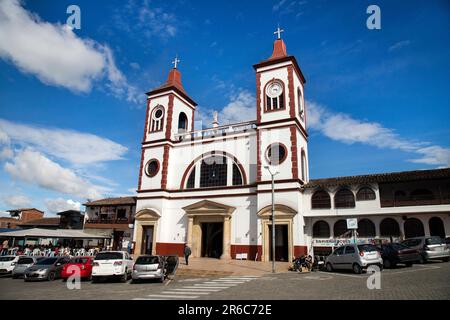 La Unión, Antioquia/Kolumbien - 28. Mai 2022. Die Gemeinde Maria der Barmherzigkeit ist ein kolumbianischer Tempel der katholischen Verehrung. Stockfoto